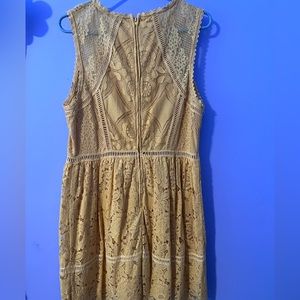 Goldenrod lace sundress